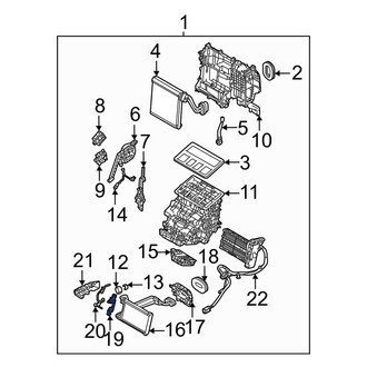 Mazda OE - Heater Core Case Bracket