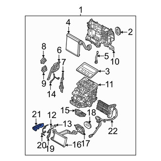 Mazda OE - HVAC Heater Core Case Cover