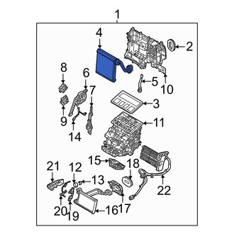 Mazda OE - A/C Evaporator Core