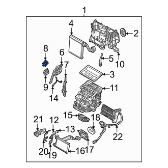 Mazda OE - HVAC Floor Mode Door Actuator