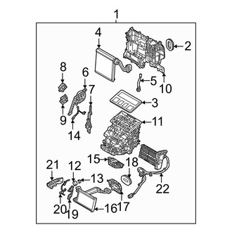 Mazda OE - HVAC Unit Case Assembly