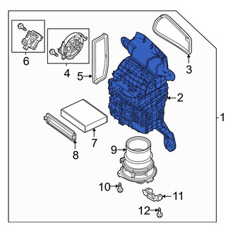 Mazda OE - HVAC Blower Motor Housing