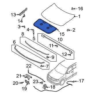 Mazda OE - Front Hood Insulation Pad