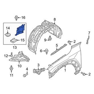 Mazda OE - Front Left Inner Fender Splash Shield