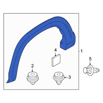 Mazda OE - Left Wheel Arch Molding
