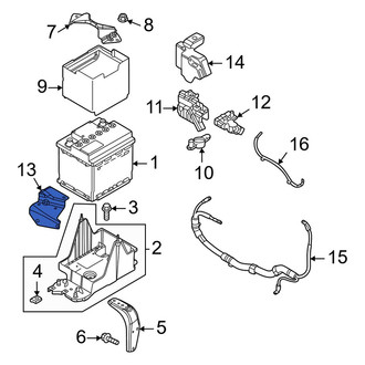 Mazda OE - Battery Current Sensor Bracket