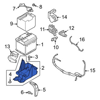 Mazda OE - Battery Tray