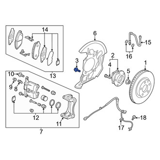 Mazda OE - Axle Hub Mounting Bolt