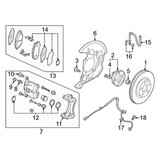 Mazda OE - Front Suspension - Brake Components