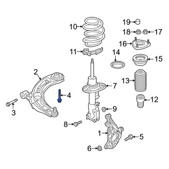 Mazda OE - Rear Suspension Crossmember Bolt