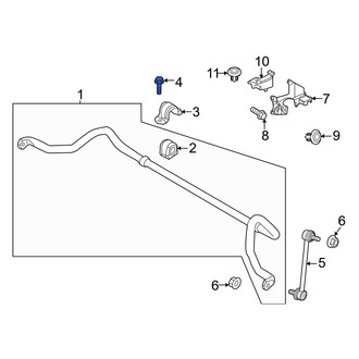 Mazda OE - Suspension Stabilizer Bar Bracket Bolt
