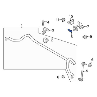 Mazda OE - Suspension Stabilizer Bar Bracket Bolt