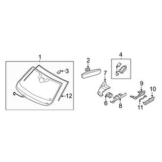 Mazda OE - Windshield - Moldings