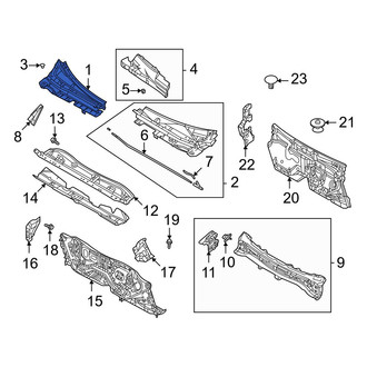 Mazda OE - Front Right Cowl Cover