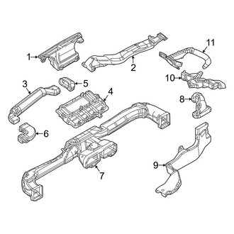Mazda OE - Instrument Panel - Ducts
