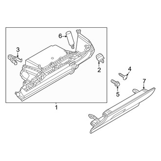 Mazda OE - Instrument Panel - Glove Box