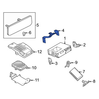 Mazda OE - Upper Radio Bracket