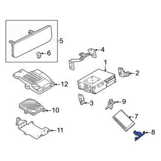 Mazda OE - Lower Radio Bracket