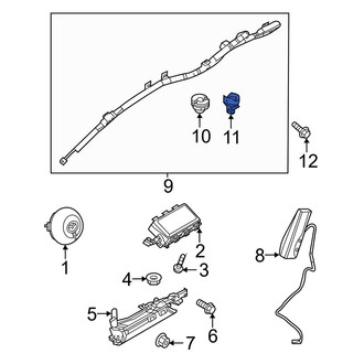 Mazda OE - Rear Curtain Air Bag Clip