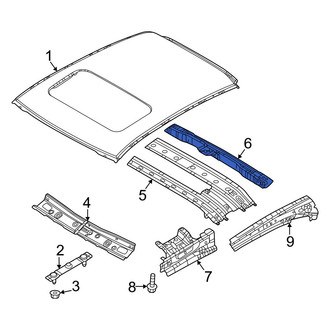 Mazda OE - Rear Roof Header Panel