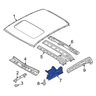 Mazda OE - Left Inner Roof Side Rail