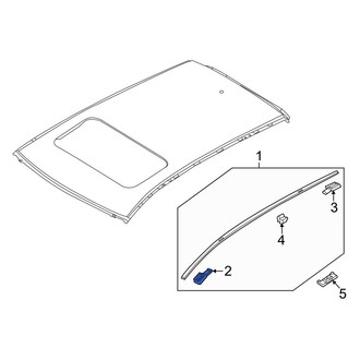 Mazda OE - Front Left Roof Molding Cap