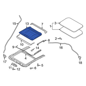 Mazda OE - Sunroof Cover