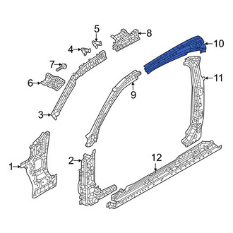 Mazda OE - Right Roof Side Rail Reinforcement