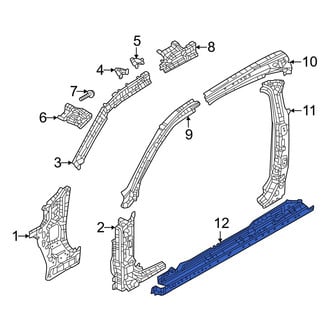 Mazda OE - Left Rocker Panel Reinforcement