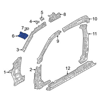 Mazda OE - Front Left Body A-Pillar Reinforcement Plate