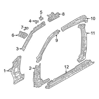 Mazda OE - Pillars, Rocker & Floor - Front Pillar