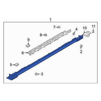 Mazda OE - Left Rocker Panel Guard