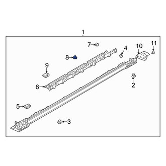 Mazda OE - Rocker Panel Molding Clip