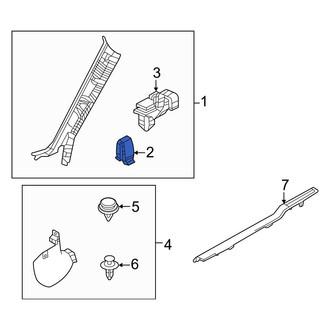 Mazda OE - Right Body A-Pillar Trim Panel Clip