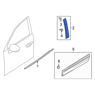 Mazda OE - Front Left Door Applique
