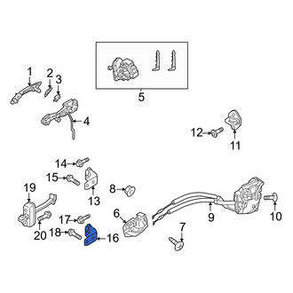Mazda OE - Front Left Lower Door Hinge