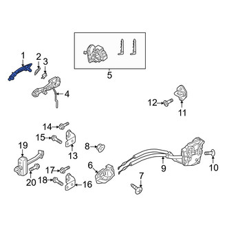 Mazda OE - Front Right Outer Exterior Door Handle