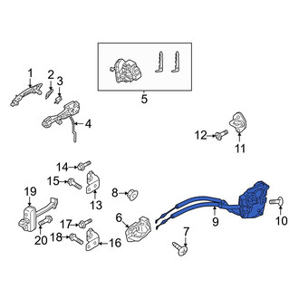 Mazda OE - Front Left Door Latch Assembly