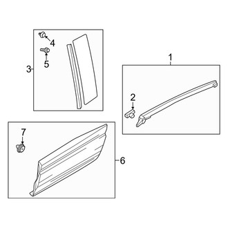 Mazda OE - Rear Door - Exterior Trim