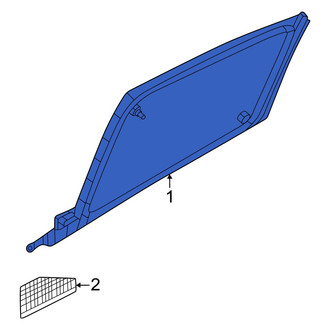 Mazda OE - Rear Left Door Glass