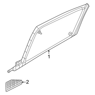 Mazda OE - Rear Door - Stationary Glass