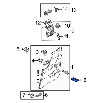 Mazda OE - Rear Left Door Interior Trim Panel Cap