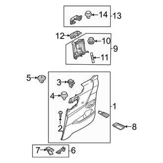 Mazda OE - Rear Door - Interior Trim