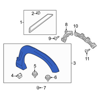 Mazda OE - Rear Left Wheel Arch Molding