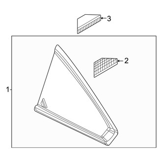 Mazda OE - Quarter Panel - Glass