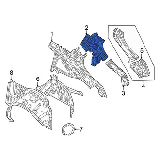 Mazda OE - Rear Left Upper Body B-Pillar