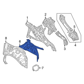 Mazda OE - Rear Left Outer Wheel Housing Side Panel