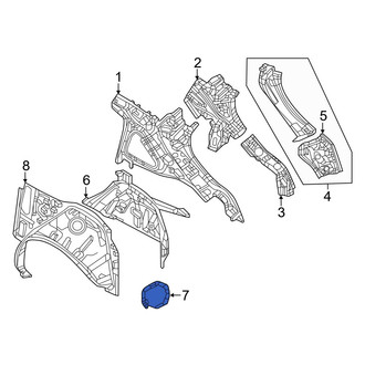 Mazda OE - Drive Motor Battery Pack Charging Port Pocket Bracket