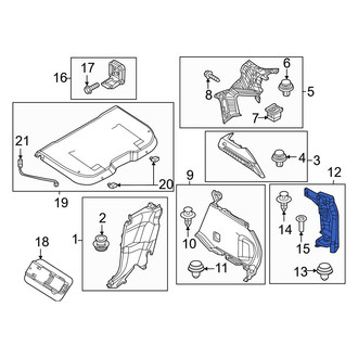 Mazda OE - Rear Left Interior Quarter Panel Trim Panel Insulator