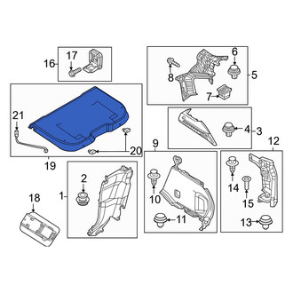 Mazda OE - Rear Luggage Compartment Cover